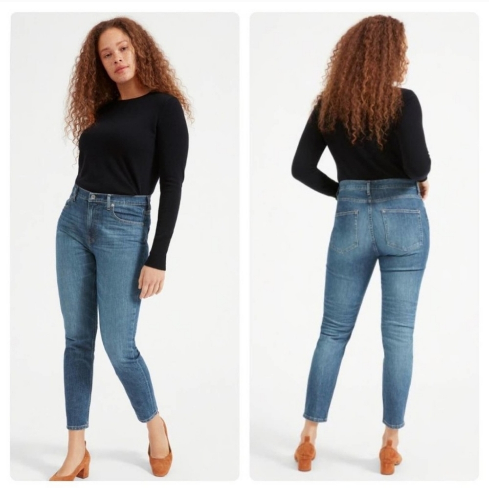 NWT Everlane The High Rise Skinny Jean Mid Wash Blue Sz: 27 Ankle